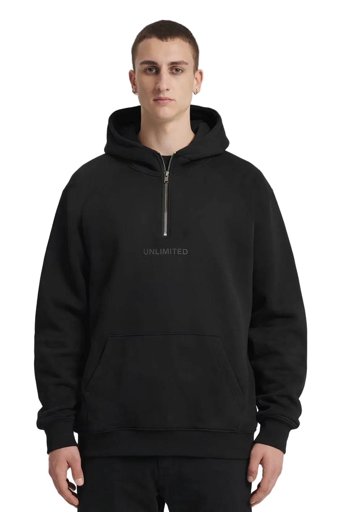 QUARTER ZIPPER HOODIE