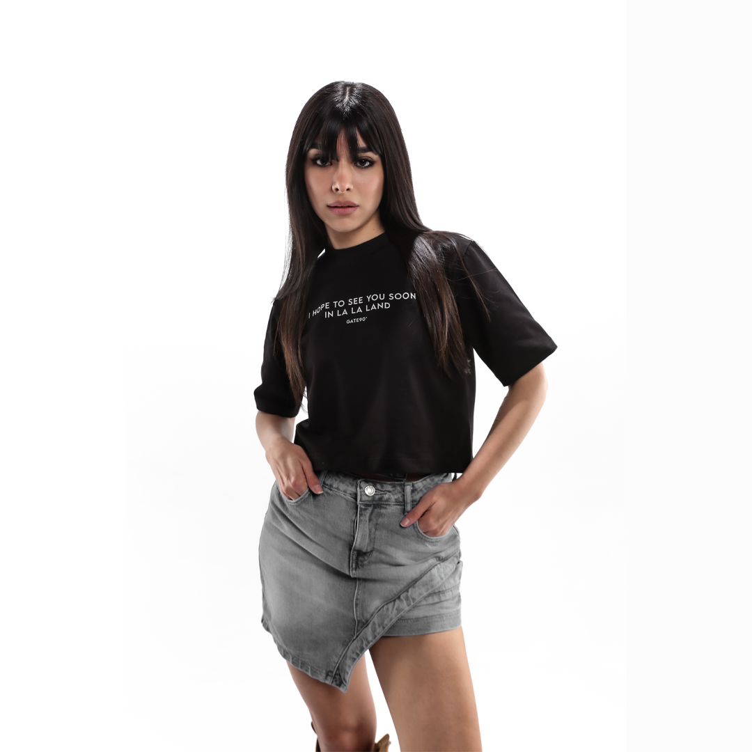 Oversized crop top