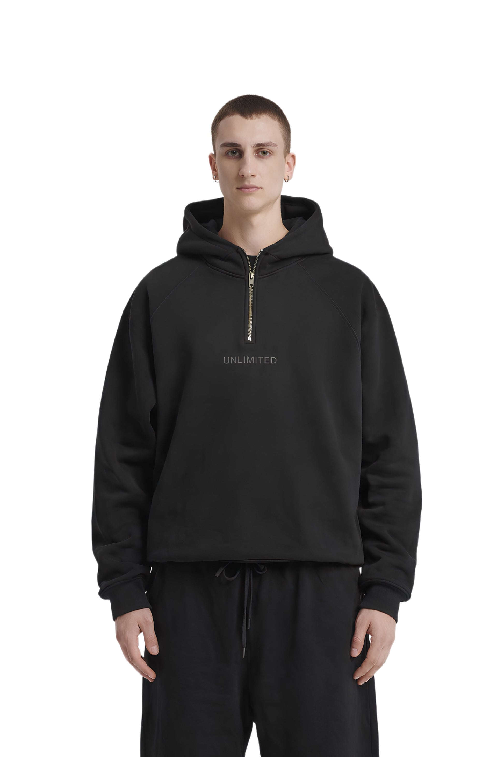 QUARTER ZIPPER HOODIE